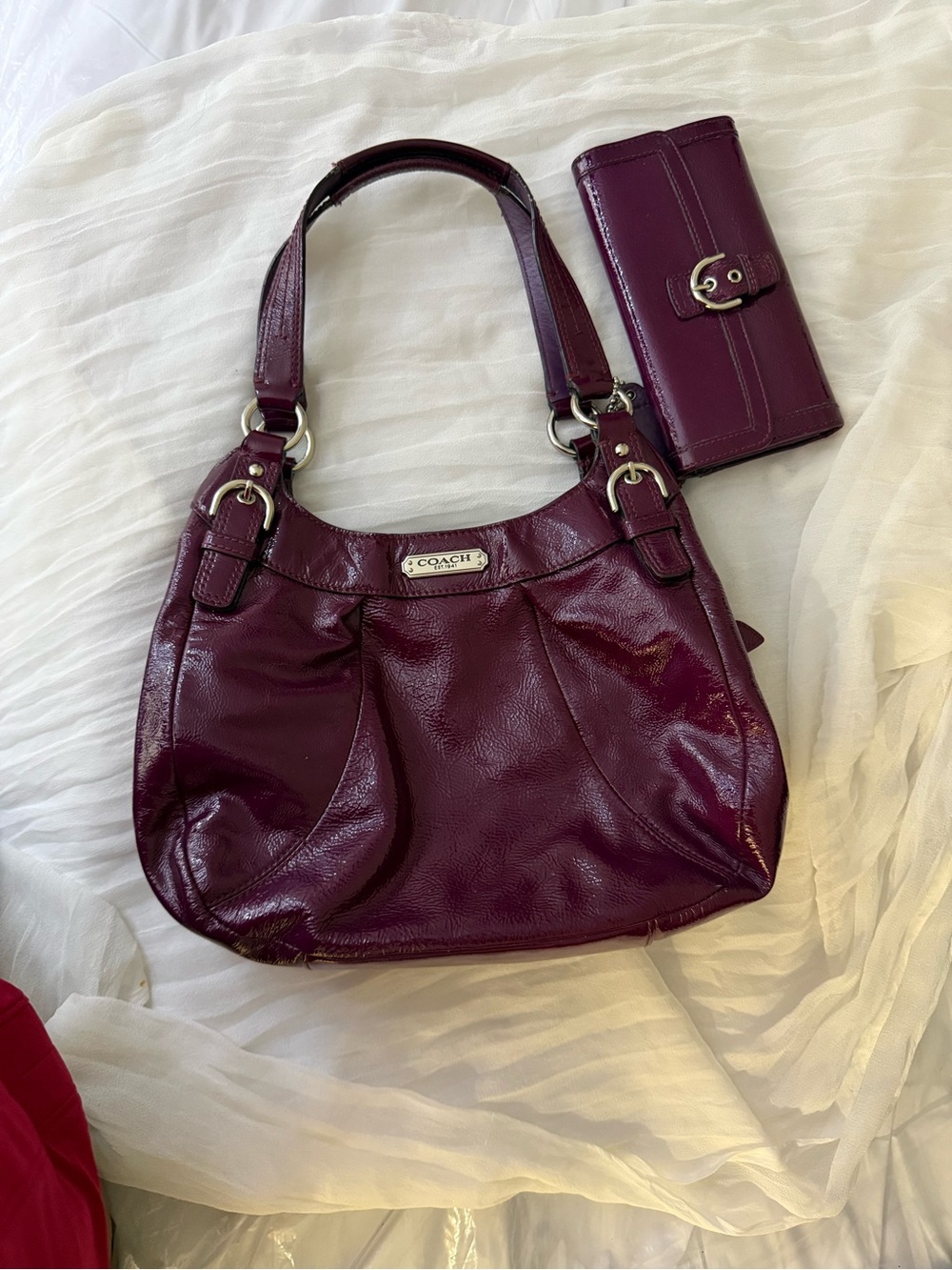 Coach Berry Soho Patent Leather Shoulder Bag